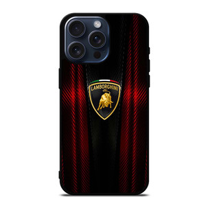 LAMBORGHINI RED CARBON iPhone 15 Pro Max Case LAMBORGHINI RED CARBON iPhone 15 Pro Max Case