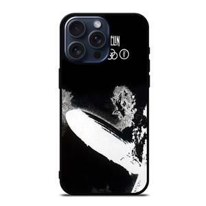 LED ZEPPELIN BLACK WHITE LOGO iPhone 15 Pro Max Case LED ZEPPELIN BLACK WHITE LOGO iPhone 15 Pro Max Case
