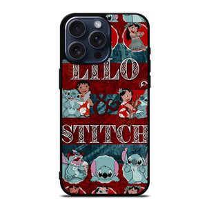 LILO AND STITCH ART COLLAGE iPhone 15 Pro Max Case LILO AND STITCH ART COLLAGE iPhone 15 Pro Max Case