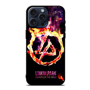 LINKIN PARK LOGO BURNING IN THE SKIES iPhone 15 Pro Max Case