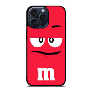 M&M RED iPhone 15 Pro Max Case