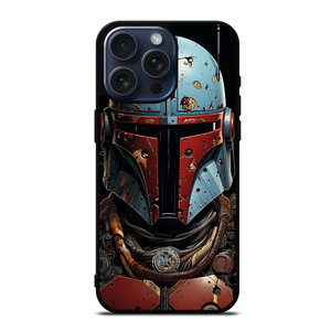 MANDALORIAN HELMET RUSTY iPhone 15 Pro Max Case MANDALORIAN HELMET RUSTY iPhone 15 Pro Max Case
