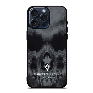 MARCELO BURLON SKULL LOGO iPhone 15 Pro Max Case