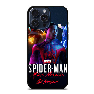 MARVEL SPIDERMAN MILES MORALES POSTER iPhone 15 Pro Max Case