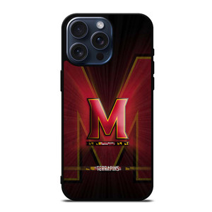 MARYLAND TERRAPINS FOOTBALL LOGO iPhone 15 Pro Max Case