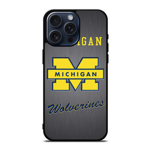 MICHIGAN WOLVERINES LOGO iPhone 15 Pro Max Case