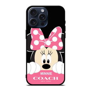 MINNIE MOUSE PINK COACH NEW YORK iPhone 15 Pro Max Case