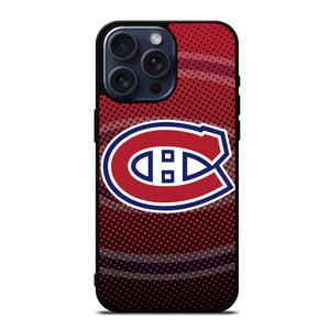 MONTREAL CANADIENS HALFTONE LOGO iPhone 15 Pro Max Case