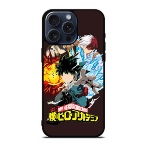 MY HERO ACADEMIA DEKU TODOROKI AND BAKUGOU iPhone 15 Pro Max Case MY HERO ACADEMIA DEKU TODOROKI AND BAKUGOU iPhone 15 Pro Max Case