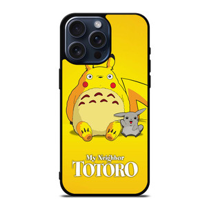 MY NEIGHBOR TOTORO X PIKACHU POKEMON iPhone 15 Pro Max Case MY NEIGHBOR TOTORO X PIKACHU POKEMON iPhone 15 Pro Max Case