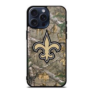 NEW ORLEANS SAINTS CAMO LOGO iPhone 15 Pro Max Case NEW ORLEANS SAINTS CAMO LOGO iPhone 15 Pro Max Case
