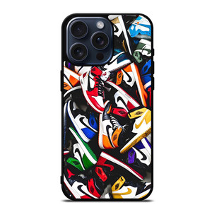 NIKE AIR JORDAN SNEAKERS COLLAGE iPhone 15 Pro Max Case NIKE AIR JORDAN SNEAKERS COLLAGE iPhone 15 Pro Max Case