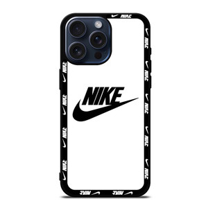 NIKE SWOOSH ROUND WHITE iPhone 15 Pro Max Case