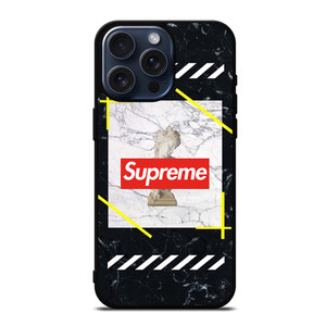 OFF WITE STATUE SUPREME iPhone 15 Pro Max Case OFF WITE STATUE SUPREME iPhone 15 Pro Max Case