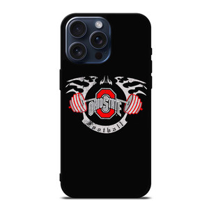 OHIO STATE FOOTBALL ART iPhone 15 Pro Max Case OHIO STATE FOOTBALL ART iPhone 15 Pro Max Case