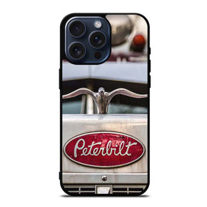 PETERBILT TRUCK METAL EMBLEM iPhone 15 Pro Max Case