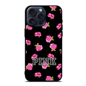 PINK VICTORIA SECRET ROSES iPhone 15 Pro Max Case