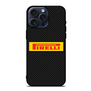 PIRELLI TIRE LOGO CARBOON iPhone 15 Pro Max Case PIRELLI TIRE LOGO CARBOON iPhone 15 Pro Max Case