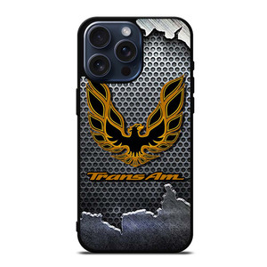 PONTIAC TRANS AM FIREBIRD METAL LOGO 2 iPhone 15 Pro Max Case
