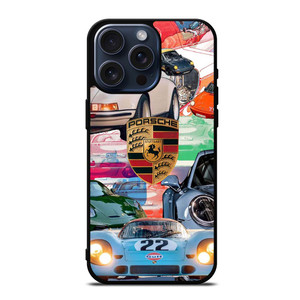 PORSCHE COLLAGE POSTER iPhone 15 Pro Max Case PORSCHE COLLAGE POSTER iPhone 15 Pro Max Case