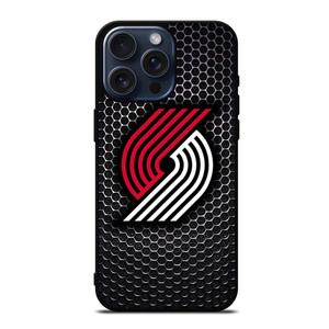 PORTLAND TRAIL BLAZERS SYMBOL METAL iPhone 15 Pro Max Case PORTLAND TRAIL BLAZERS SYMBOL METAL iPhone 15 Pro Max Case