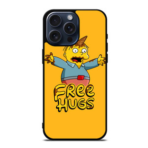 RALPH WIGGUM THE SIMPSONS FREE HUG iPhone 15 Pro Max Case RALPH WIGGUM THE SIMPSONS FREE HUG iPhone 15 Pro Max Case