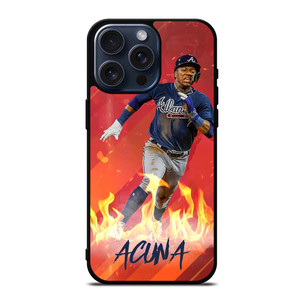 RONALD ACUNA JR ATLANTA BRAVES BASEBALL MLB iPhone 15 Pro Max Case