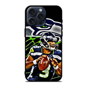 RUSSELL WILSON SEATTLE SEAHAWKS ART iPhone 15 Pro Max Case