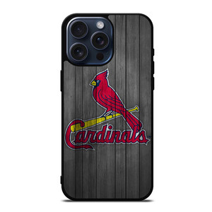 SAINT LOUIS CARDINALS WOODEN ICON iPhone 15 Pro Max Case SAINT LOUIS CARDINALS WOODEN ICON iPhone 15 Pro Max Case