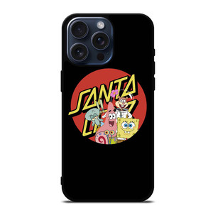SANTA CRUZ SKATEBOARD X SPONGEBOB iPhone 15 Pro Max Case SANTA CRUZ SKATEBOARD X SPONGEBOB iPhone 15 Pro Max Case