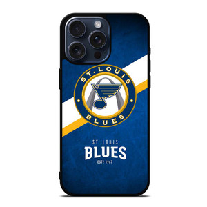 ST LOUIS BLUES NHL LOGO iPhone 15 Pro Max Case ST LOUIS BLUES NHL LOGO iPhone 15 Pro Max Case