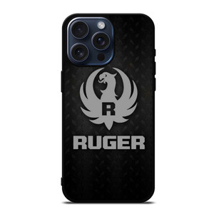 STURM RUGER FIREARM METAL LOGO iPhone 15 Pro Max Case STURM RUGER FIREARM METAL LOGO iPhone 15 Pro Max Case
