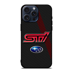 SUBARU STI CARBON LOGO iPhone 15 Pro Max Case SUBARU STI CARBON LOGO iPhone 15 Pro Max Case