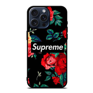 SUPREME FLOWER LOGO iPhone 15 Pro Max Case SUPREME FLOWER LOGO iPhone 15 Pro Max Case