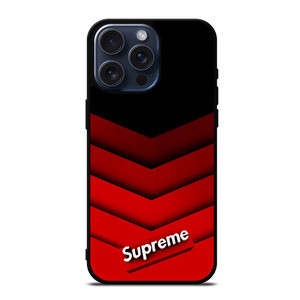SUPREME RED PATTERN iPhone 15 Pro Max Case SUPREME RED PATTERN iPhone 15 Pro Max Case