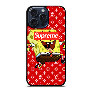 SUPREME SPONGEBOB iPhone 15 Pro Max Case