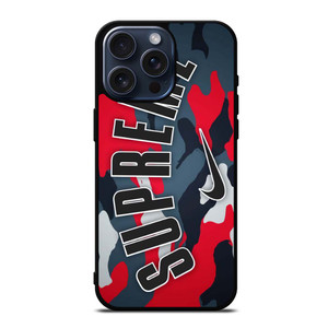 SUPREME X NIKE RED CAMO iPhone 15 Pro Max Case SUPREME X NIKE RED CAMO iPhone 15 Pro Max Case