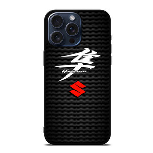 SUZUKI HAYABUSA CARBON LOGO iPhone 15 Pro Max Case SUZUKI HAYABUSA CARBON LOGO iPhone 15 Pro Max Case