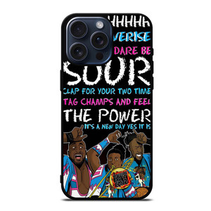THE NEW DAY WRESTLING WWE ART iPhone 15 Pro Max Case THE NEW DAY WRESTLING WWE ART iPhone 15 Pro Max Case