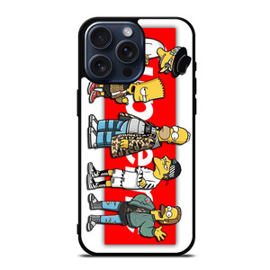 THE SIMPSONS SUPREME HYPEBEAST iPhone 15 Pro Max Case THE SIMPSONS SUPREME HYPEBEAST iPhone 15 Pro Max Case