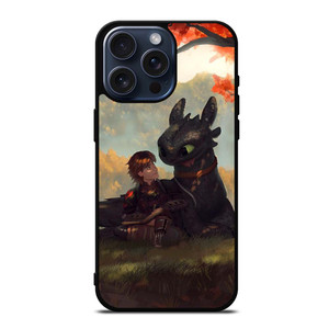 TOOTHLESS AND HICCUP ART iPhone 15 Pro Max Case TOOTHLESS AND HICCUP ART iPhone 15 Pro Max Case
