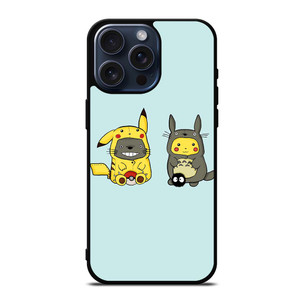 TOTORO X PIKACHU CARTOON iPhone 15 Pro Max Case TOTORO X PIKACHU CARTOON iPhone 15 Pro Max Case