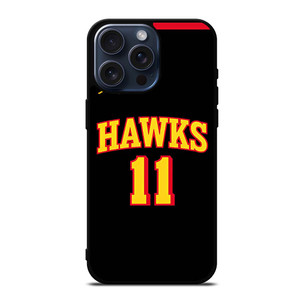 TRAE YOUNG ATLANTA HAWKS BLACK iPhone 15 Pro Max Case TRAE YOUNG ATLANTA HAWKS BLACK iPhone 15 Pro Max Case