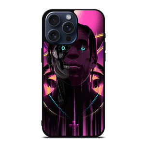 TRAVIS SCOTT RAPPER ART iPhone 15 Pro Max Case