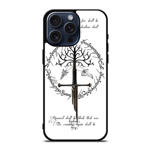 TREE LORD OF THE RING SWORD iPhone 15 Pro Max Case