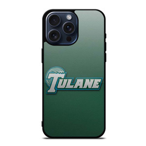 TULANE UNIVERSITY LOGO CARBON iPhone 15 Pro Max Case