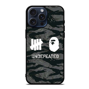 UNDEFEATED X BAPE LOGO iPhone 15 Pro Max Case UNDEFEATED X BAPE LOGO iPhone 15 Pro Max Case