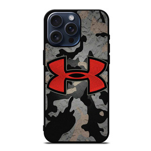 UNDER ARMOUR RED CAMO LOGO iPhone 15 Pro Max Case