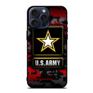 US ARMY CAMO LOGO iPhone 15 Pro Max Case US ARMY CAMO LOGO iPhone 15 Pro Max Case