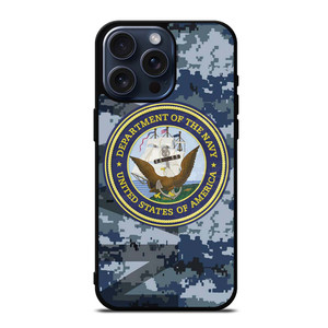 US NAVY CAMO LOGO iPhone 15 Pro Max Case